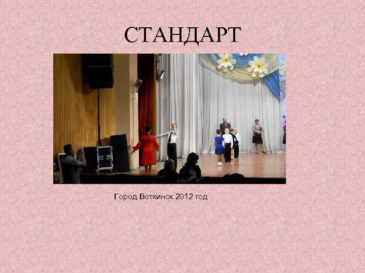 СТАНДАРТ Город Воткинск 2012 год 