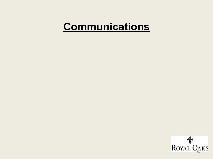 Communications 39 