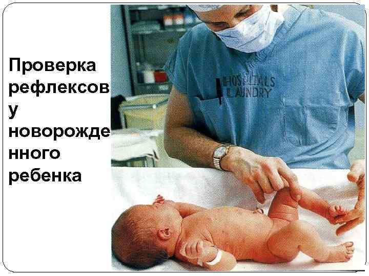 Проверка рефлексов у новорожде нного ребенка 