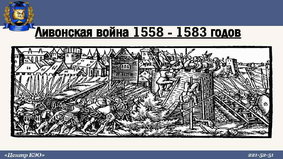 Ливонская война 1558 - 1583 годов 