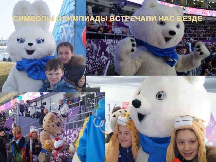 СИМВОЛЫ ОЛИМПИАДЫ ВСТРЕЧАЛИ НАС ВЕЗДЕ 