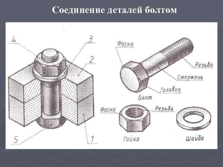 Разъемные соединения деталей машин