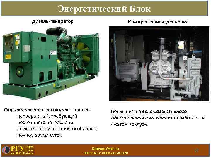 Генератор энергетический тип