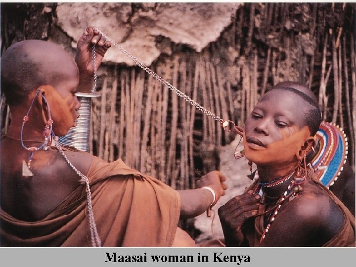 Maasai woman in Kenya 