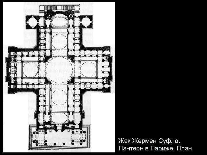 Жак Жермен Суфло. Пантеон в Париже. План 