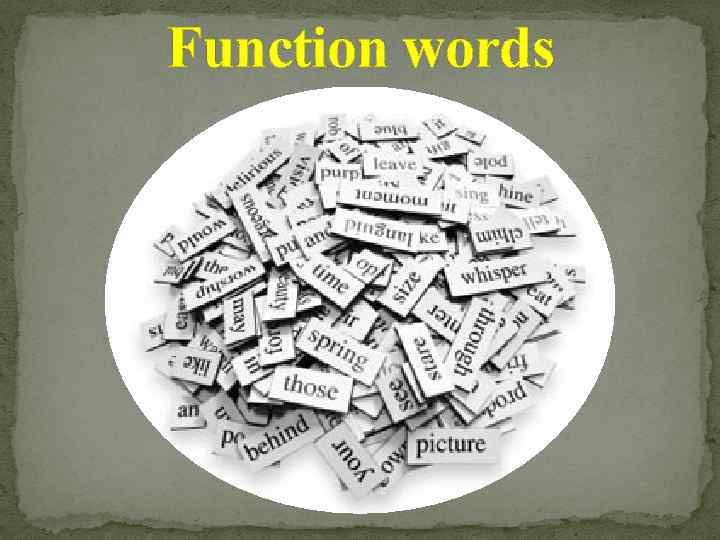 Function words 