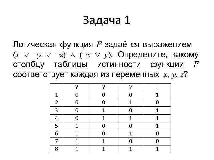 Логическая функция f задается выражением x y x z на рисунке