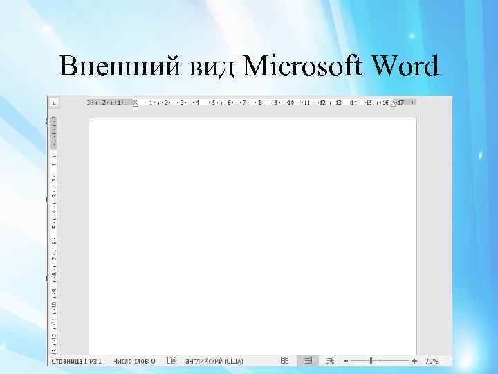Внешний вид Microsoft Word 