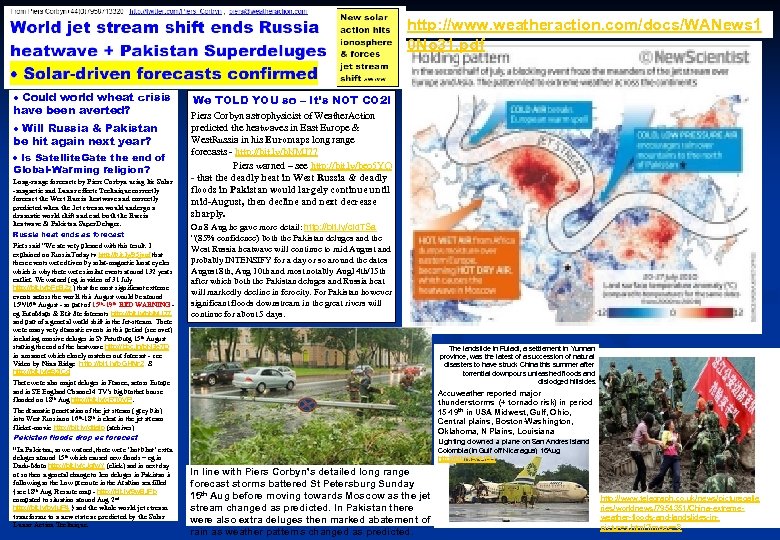 http: //www. weatheraction. com/docs/WANews 1 0 No 31. pdf Could world wheat crisis have