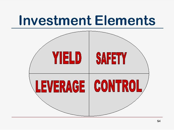 Investment Elements 64 