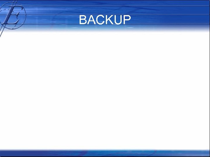 BACKUP 