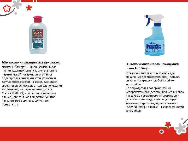 Жидкость чистящая для кухонных плит « Kaneyo» - предназначена для чистки кухонных плит, в