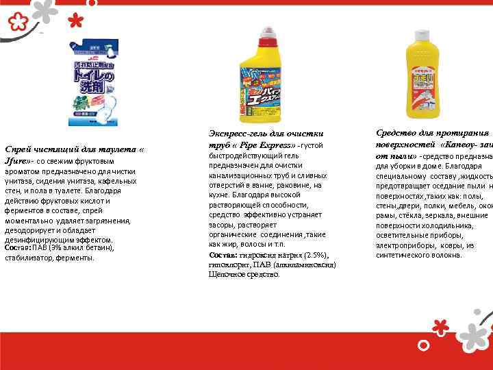 Спрей чистящий для таулета « Jfure» - со свежим фруктовым ароматом предназначено для чистки