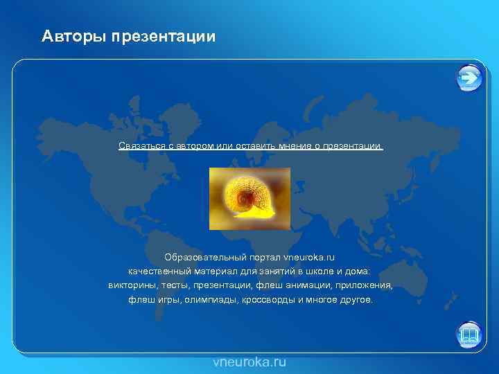 Авторы презентации Связаться с автором или оставить мнение о презентации. Образовательный портал vneuroka. ru