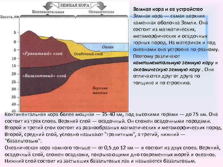 Сколько слоев у земной коры под океаном