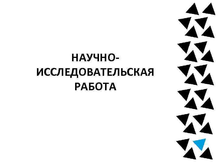 НАУЧНОИССЛЕДОВАТЕЛЬСКАЯ РАБОТА 