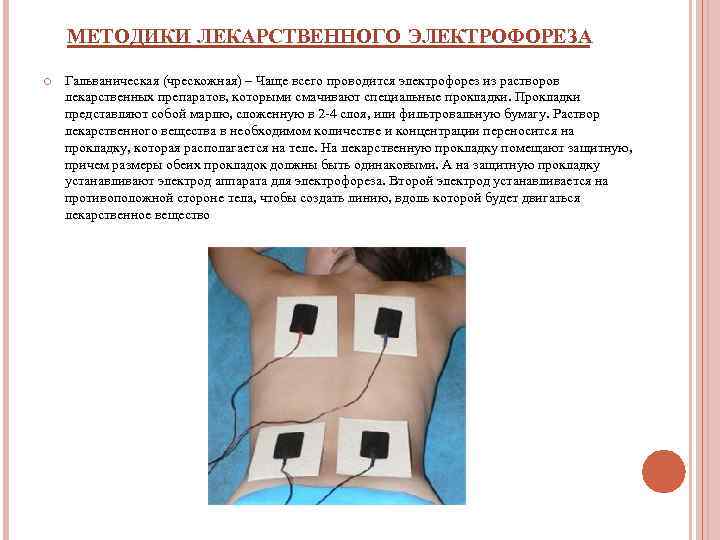 Лекарственный электрофорез презентация