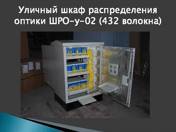 Уличный шкаф распределения оптики ШРО-у-02 (432 волокна) 