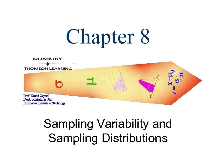 Chapter 8 Sampling Variability and Sampling Distributions 