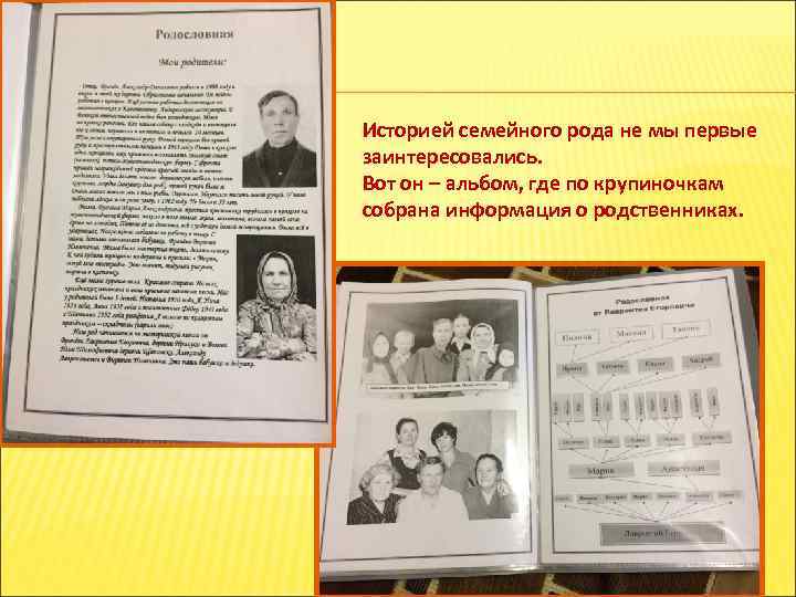 Историей семейного рода не мы первые заинтересовались. Вот он – альбом, где по крупиночкам