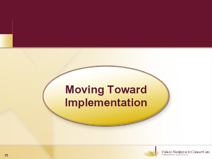 Moving Toward Implementation 35 TM TM 