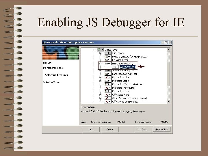 Enabling JS Debugger for IE 