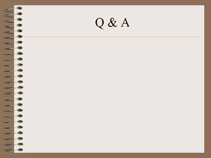 Q&A 