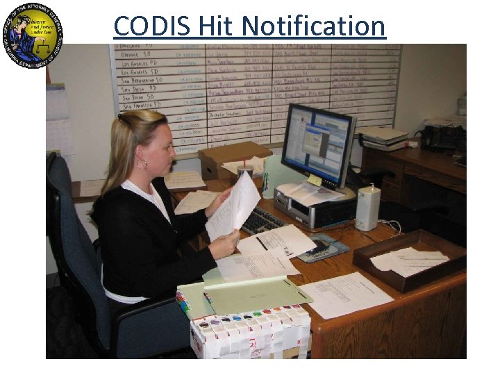 CODIS Hit Notification 