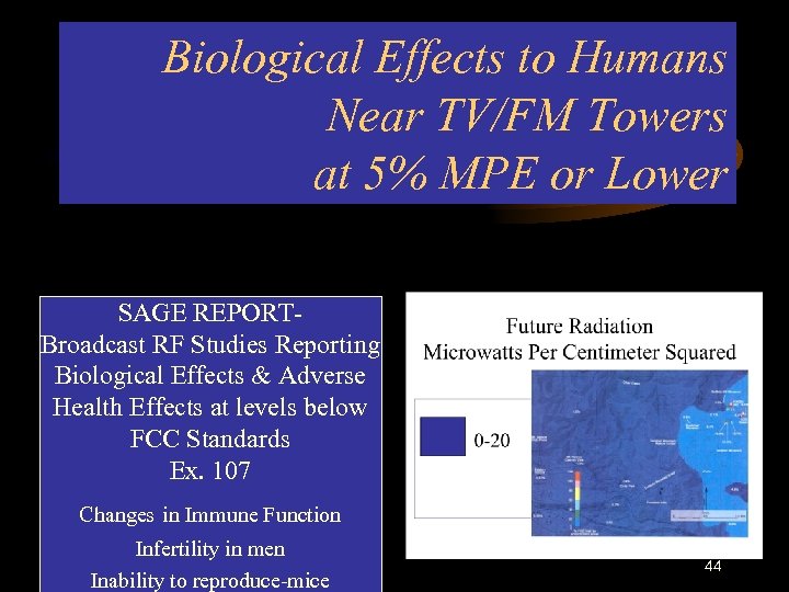 Biological Effects to Humans Near TV/FM Towers at 5% MPE or Lower SAGE REPORTBroadcast