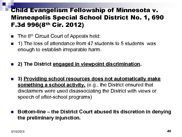 Child Evangelism Fellowship of Minnesota v. Minneapolis Special School District No. 1, 690 F.