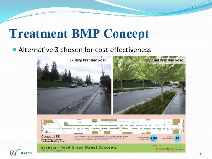 Treatment BMP Concept Alternative 3 chosen for cost-effectiveness 7 