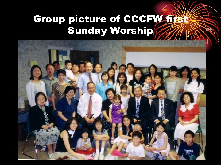 Group picture of CCCFW first Sunday Worship 
