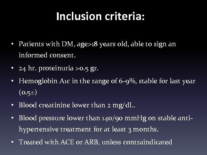 Inclusion criteria: • Patients with DM, age>18 years old, able to sign an informed