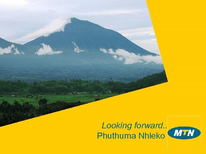 Looking forward. . Phuthuma Nhleko 