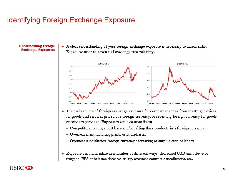 Identifying Foreign Exchange Exposure Understanding Foreign Exchange Exposures · A clear understanding of your