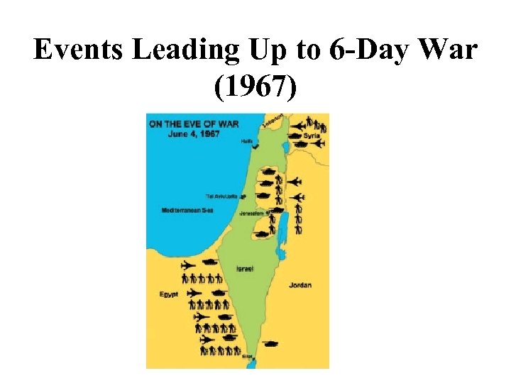 Events Leading Up to 6 -Day War (1967) 