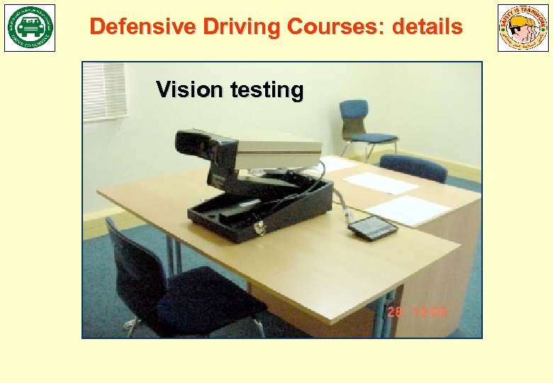 Defensive Driving Courses: details Vision testing 