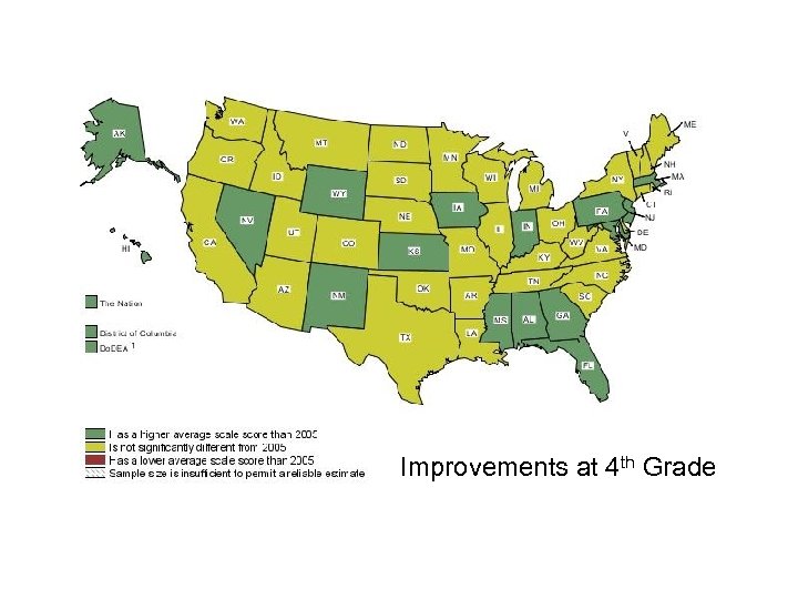 Improvements at 4 th Grade 