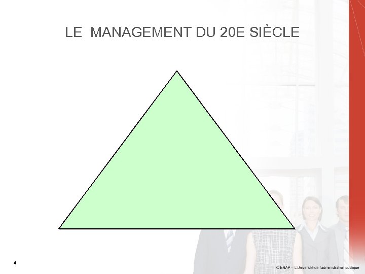 LE MANAGEMENT DU 20 E SIÈCLE 4 