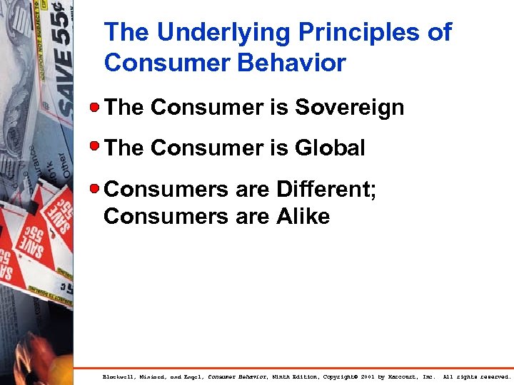 The Underlying Principles of Consumer Behavior The Consumer is Sovereign The Consumer is Global