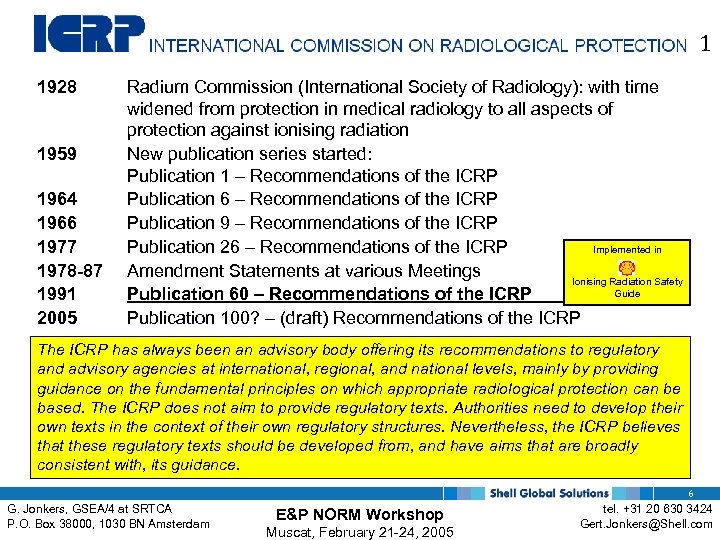 1 1928 1959 1964 1966 1977 1978 -87 1991 2005 Radium Commission (International Society