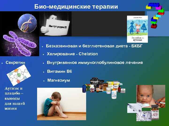 Био-медицинские терапии Безказеиновая и безглютеновая диета - БКБГ Внутривенное иммуноглобулиновое лечение Витамин В 6