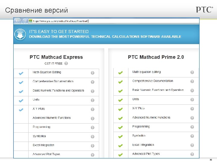 Сравнение версий 36 