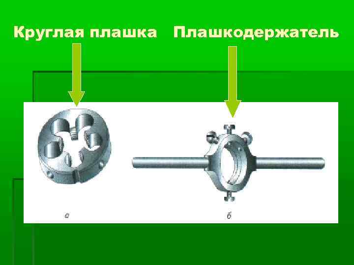 Круглая плашка Плашкодержатель 