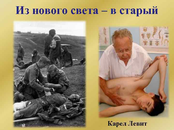 Из нового света – в старый Карел Левит 