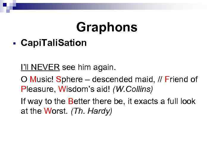 Graphons § Capi. Tali. Sation I’ll NEVER see him again. O Music! Sphere –
