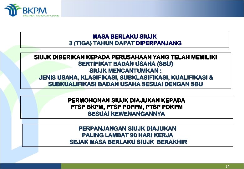 MASA BERLAKU SIUJK 3 (TIGA) TAHUN DAPAT DIPERPANJANG SIUJK DIBERIKAN KEPADA PERUSAHAAN YANG TELAH