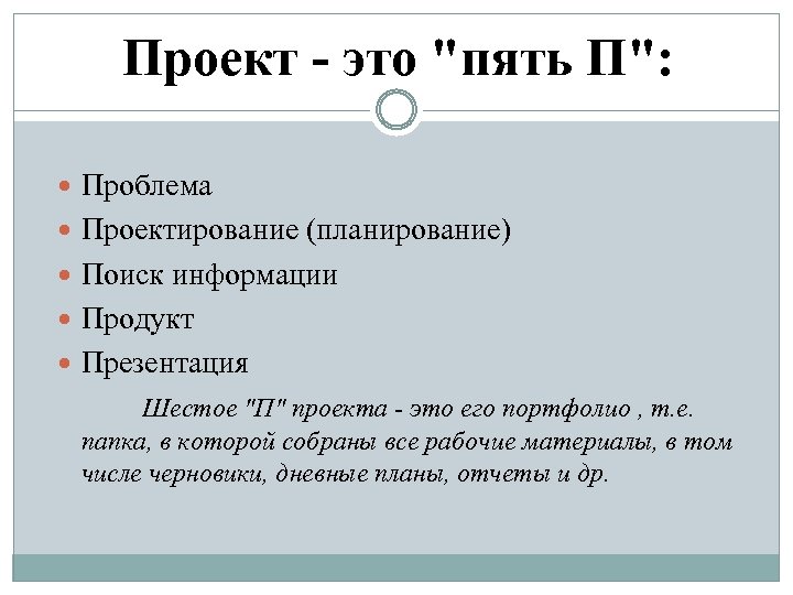 Проект - это 