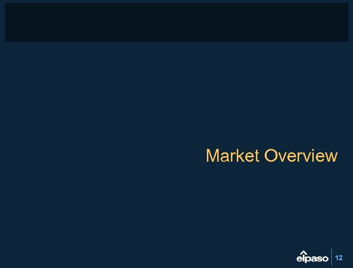 Market Overview 12 