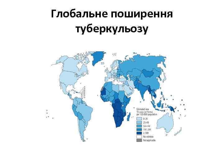 Глобальне поширення туберкульозу 
